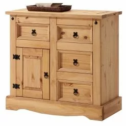 IDIMEX Mexico Kommode TEQUILA, Kiefer Massiv Mit 4 Schubladen