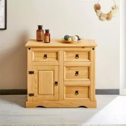 IDIMEX Mexico Kommode TEQUILA, Kiefer Massiv Mit 4 Schubladen -Sideboards Verkäufe 81210 A0 2N