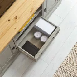 IDIMEX Mexico TV Lowboard TEQUILA In Grau/braun, Kiefer Massiv -Sideboards Verkäufe 81274 A0 6N