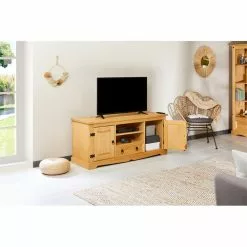 IDIMEX Mexico TV Lowboard TEQUILA In Braun, Kiefer Massiv -Sideboards Verkäufe 81288 A2