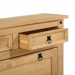 IDIMEX Schuhschrank TEQUILA, Kiefer Massiv, 2 Klappen Und Schubladen, Mexiko -Sideboards Verkäufe 81315 4