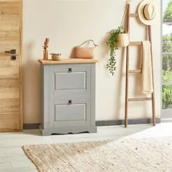 IDIMEX Schuhkipper TEQUILA Mit 2 Klappen Grau/braun, Mexiko -Sideboards Verkäufe 81323 AC2