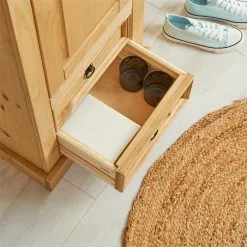 IDIMEX Schuhschrank TEQUILA, Kiefer Massiv, Mit 2 Schubladen Und 8 Fächer, Mexiko -Sideboards Verkäufe 81324 AC7