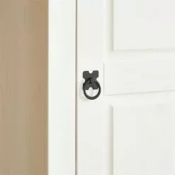 IDIMEX Schuhschrank TEQUILA, Kiefer Massiv Weiß/braun, Mit 2 Schubladen Und 8 Fächer, Mexiko -Sideboards Verkäufe 81325 AC5