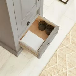 IDIMEX Schuhschrank TEQUILA, Kiefer Massiv Grau/braun, Mit 2 Schubladen Und 8 Fächer, Mexiko -Sideboards Verkäufe 81326 AC7