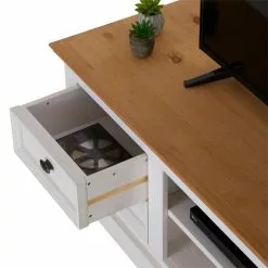 IDIMEX TV Lowboard KENT In Weiß/braun, Kiefer Massiv -Sideboards Verkäufe 81389 4