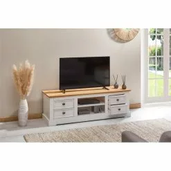 IDIMEX TV Lowboard KENT In Grau/braun, Kiefer Massiv -Sideboards Verkäufe 81391 A2