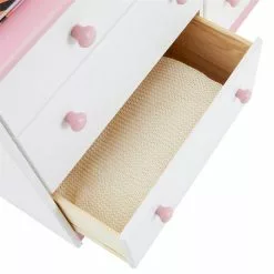 IDIMEX Sideboard RONDO, Kiefer Massiv Mit 7 Schubladen In Weiß/rosa -Sideboards Verkäufe 8207 4 N1