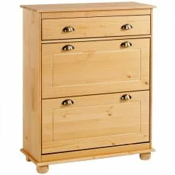 IDIMEX Schuhschrank COLMAR Gebeizt Mit 2 Klappen