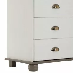 IDIMEX Sideboard COLMAR, Kiefer Massiv Weißtaupe, Mit 11 Schubladen -Sideboards Verkäufe 8313 4
