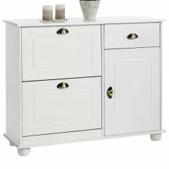 IDIMEX Schuhschrank COLMAR, Kiefer In Weiß