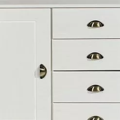 IDIMEX Sideboard COLMAR, Kiefer Massiv Weiß, Mit 2 Türen Und 4 Schubladen -Sideboards Verkäufe 8325 4