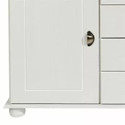 IDIMEX Sideboard COLMAR, Kiefer Massiv Weiß, Mit 2 Türen Und 4 Schubladen -Sideboards Verkäufe 8325 5