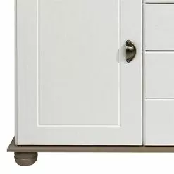 IDIMEX Sideboard COLMAR, Kiefer Massiv Weiß/taupe, Mit 2 Türen Und 4 Schubladen -Sideboards Verkäufe 8327 5