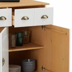 IDIMEX Sideboard COLMAR, Kiefer Massiv Weiß/braun -Sideboards Verkäufe 8328 5 N1
