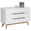 IDIMEX Sideboard TIBOR Mit 6 Schubladen, Weiß
