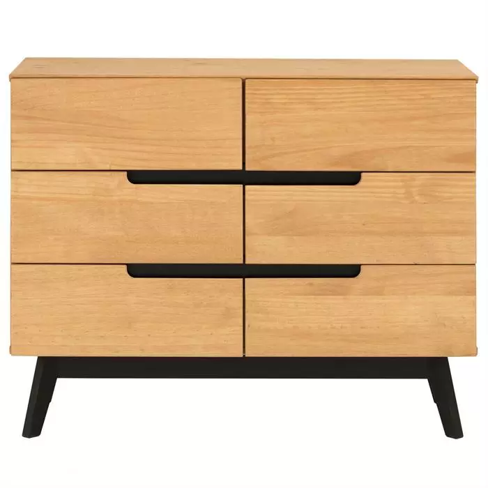 IDIMEX Sideboard TIBOR Mit 6 Schubladen, Braun 3 IDIMEX Sideboard TIBOR Mit 6 Schubladen, Braun – Bild 3