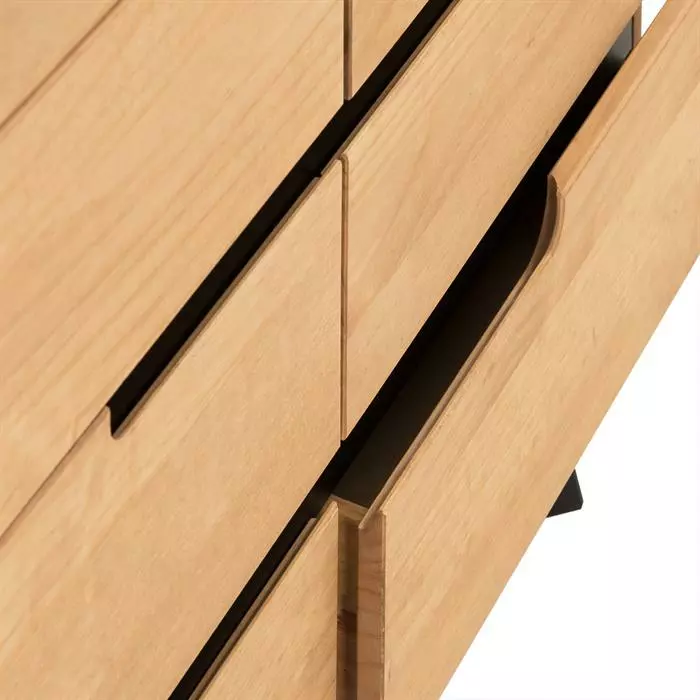 IDIMEX Sideboard TIBOR Mit 6 Schubladen, Braun 5 IDIMEX Sideboard TIBOR Mit 6 Schubladen, Braun – Bild 5