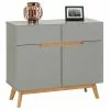 IDIMEX Kommode TIBOR Mit 2 Türen Und 2 Schubkasten, In Grau