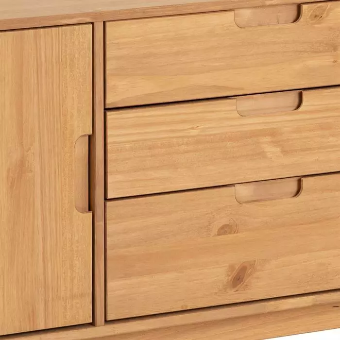 IDIMEX Sideboard TIVOLI, Kiefer Massiv, 2 Türen Und 3 Schubladen 5 IDIMEX Sideboard TIVOLI, Kiefer Massiv, 2 Türen Und 3 Schubladen – Bild 5