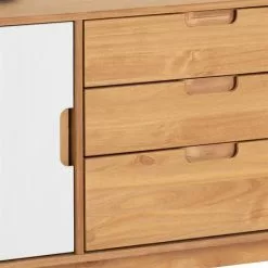 IDIMEX Sideboard TIVOLI, Kiefer Massiv, Weiß, Mit 2 Türen Und 3 Schubladen -Sideboards Verkäufe 83921 4