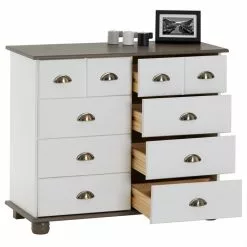 IDIMEX Schubladenschrnak COLMAR, Kiefer Massiv Weiß/taupe, Mit 8 Schubladen 8 IDIMEX Schubladenschrnak COLMAR, Kiefer Massiv Weiß/taupe, Mit 8 Schubladen -Sideboards Verkäufe 84024 2