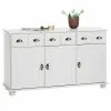 IDIMEX Sideboard COLMAR, Kiefer Massiv In Weiß