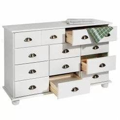 IDIMEX Schubladenschrank COLMAR, Kiefer Massiv Weiß, Mit 11 Schubladen -Sideboards Verkäufe 8406 2