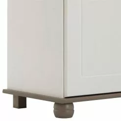 IDIMEX Kommode COLMAR, Kiefer Massiv Weiß/taupe, Mit 2 Türen Und Schubladen -Sideboards Verkäufe 8411 5