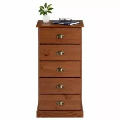 IDIMEX Kommode PARIS Mit 5 Schubladen Und Muschelgriffe Kastanienfarben -Sideboards Verkäufe 84126 2 N1