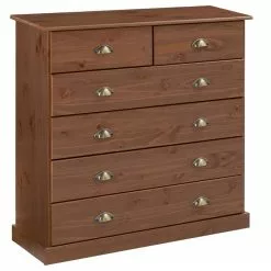 IDIMEX Schubladenschrank PARIS Aus Massiver Kiefer In Kastanienfarben Mit 6 Schubladen -Sideboards Verkäufe 84127 4 N