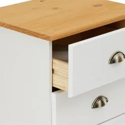 IDIMEX Kommode PARIS Mit 5 Schubladen Und Muschelgriffe In Weiß/braun -Sideboards Verkäufe 84129 3