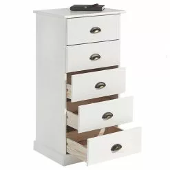 IDIMEX Kommode PARIS Mit 5 Schubladen Und Muschelgriffe In Weiß -Sideboards Verkäufe 84130 2