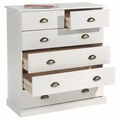 IDIMEX Schubladenschrank PARIS Aus Massiver Kiefer In Weiß Mit 6 Schubladen -Sideboards Verkäufe 84132 2