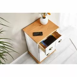 IDIMEX Schubladenkommode COLMAR Aus Massiver Kiefer In Weiß/braun, Mit 4 Schubladen 9 IDIMEX Schubladenkommode COLMAR Aus Massiver Kiefer In Weiß/braun, Mit 4 Schubladen -Sideboards Verkäufe 8413 A4