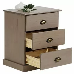 IDIMEX Nachttisch PARIS Mit 3 Schubladen, In Taupe -Sideboards Verkäufe 84141 2