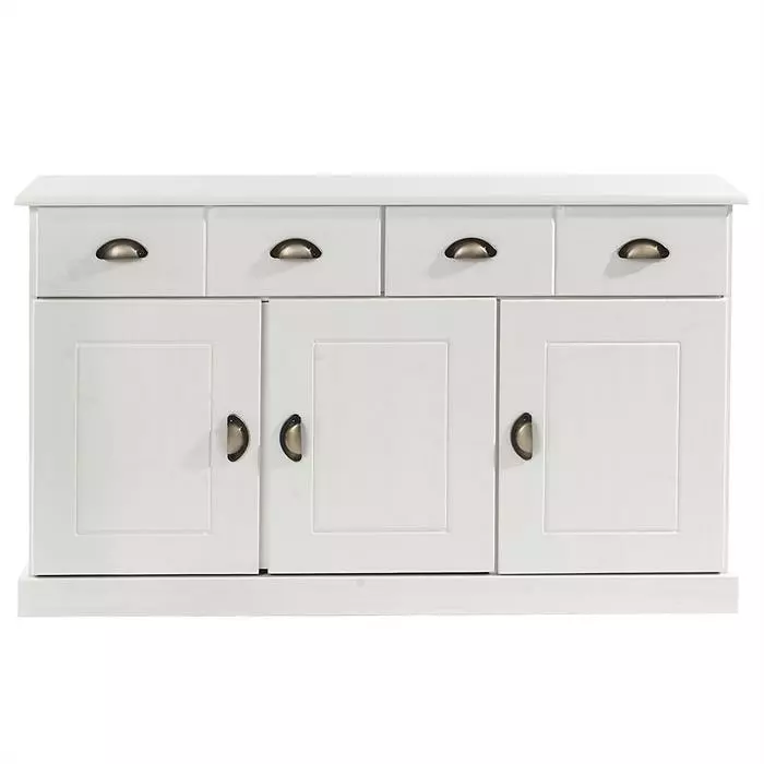 IDIMEX Sideboard PARIS Aus Massiver Kiefer In Weiß Mit 2 Schubladen Und 3 Türen 1 IDIMEX Sideboard PARIS Aus Massiver Kiefer In Weiß Mit 2 Schubladen Und 3 Türen