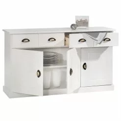 IDIMEX Sideboard PARIS Aus Massiver Kiefer In Weiß Mit 2 Schubladen Und 3 Türen 6 IDIMEX Sideboard PARIS Aus Massiver Kiefer In Weiß Mit 2 Schubladen Und 3 Türen -Sideboards Verkäufe 84142 2