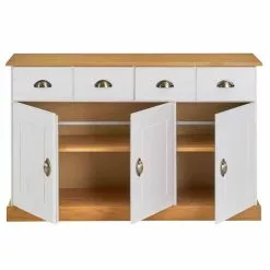 IDIMEX Sideboard PARIS Aus Massiver Kiefer In Weiß/braun Mit 2 Schubladen Und 3 Türen -Sideboards Verkäufe 84145 3