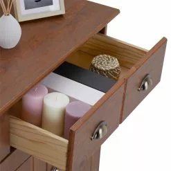 IDIMEX Sideboard PARIS Aus Massiver Kiefer In Kastanienfarben Mit 2 Schubladen Und 3 Türen -Sideboards Verkäufe 84146 4