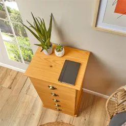 IDIMEX Kommode PARIS Mit 5 Schubladen Und Muschelgriffe Gebeizt/gewachst -Sideboards Verkäufe 84149 AC2