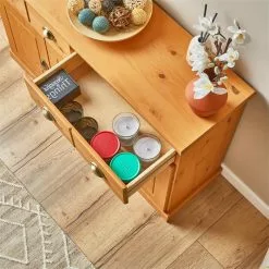 IDIMEX Sideboard PARIS Aus Massiver Kiefer Gebeizt/gewachst Mit 2 Schubladen Und 3 Türen -Sideboards Verkäufe 84152 AC6