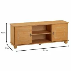 IDIMEX TV Lowboard BELFORT In Natur, Kiefer Massiv -Sideboards Verkäufe 8445 10