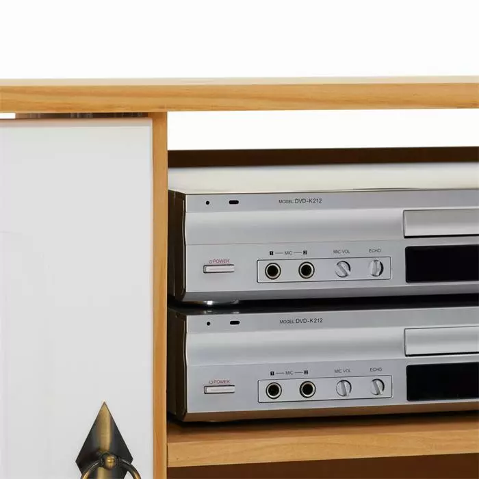 IDIMEX TV Lowboard BELFORT In Weiß/braun, Kiefer Massiv 4 IDIMEX TV Lowboard BELFORT In Weiß/braun, Kiefer Massiv – Bild 4