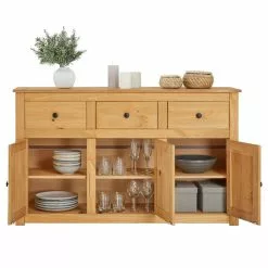 CARO-Möbel Sideboard CANCUN, Kiefer Massiv, Mit 3 Schubladen -Sideboards Verkäufe 91412 2