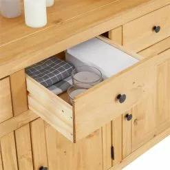 CARO-Möbel Sideboard CANCUN, Kiefer Massiv, Mit 3 Schubladen -Sideboards Verkäufe 91412 4