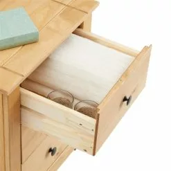 CARO-Möbel Nachttisch CANCUN Aus Kiefer Mit 3 Schubladen -Sideboards Verkäufe 91414 4