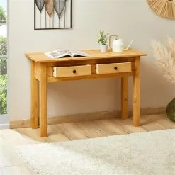 CARO-Möbel Konsolentisch CANCUN Kiefer Massiv Mit 2 Schubladen -Sideboards Verkäufe 91416 A0 3N