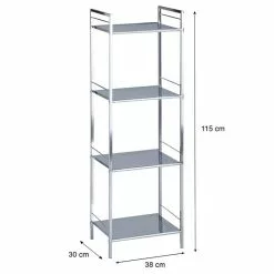 IDIMEX Badregal Metallregal MATIS Mit 4 Böden -Sideboards Verkäufe 93003 4