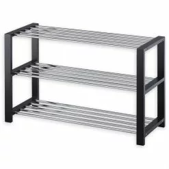 IDIMEX Schuhregal ARINA 3 Böden Schwarz